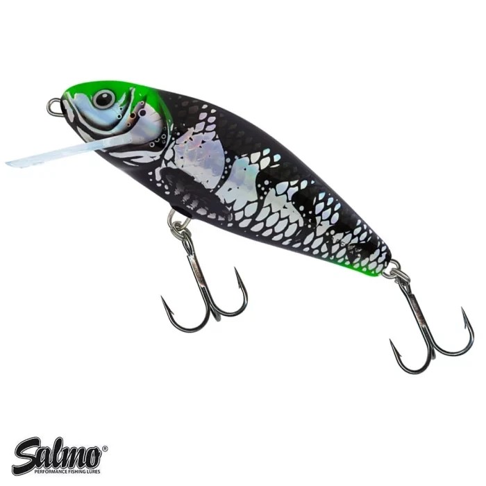 Воблер Salmo Perch Floating Holo Dark Green Head 12cm 36g 0.5-2.0m