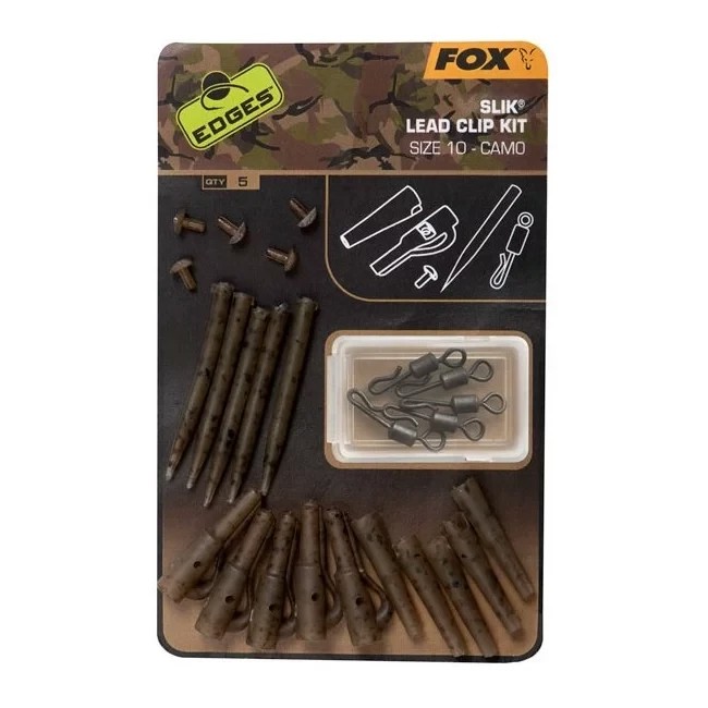 Безпечна кліпса Fox Edges Camo Slik Lead Clip Kit Size 10