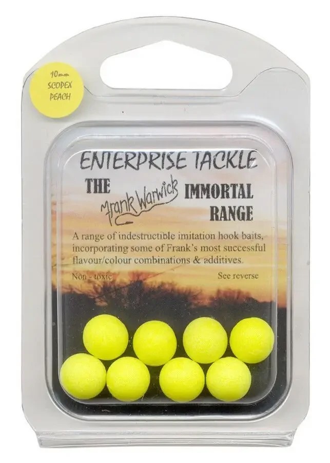 Штучні бойли 10mm Enterprise Fluoro Yellow Scopex Peach