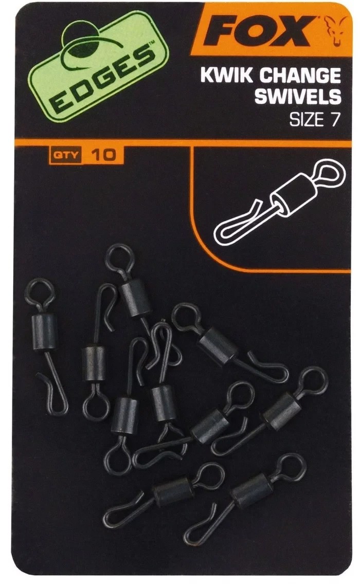 Вертлюг швидкознімний Fox Edges Kwik Change Swivels Size 7