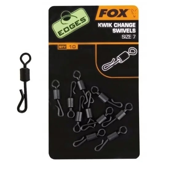Вертлюг швидкознімний Fox Edges Kwik Change Swivels Size 10