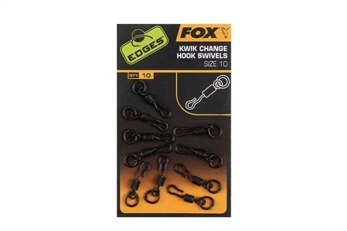 Вертлюг швидкознімний з кільцем Fox Edges Kwik Change Hook Swivels