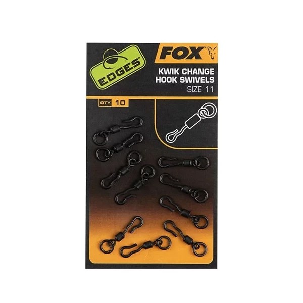 Вертлюг швидкознімний із кільцем Fox Edges Kwik Change Hook Swivels Size 10