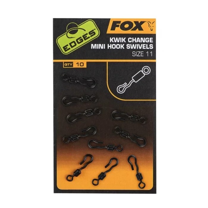 Вертлюг швидкознімний з кільцем Fox Kwik Change Mini Hook Swivel