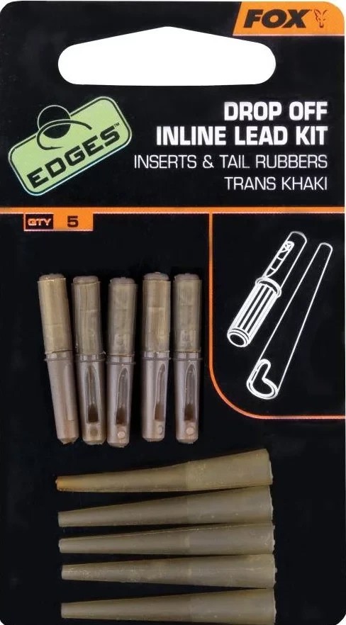 Набір для ін-лайн оснастки з грузилом, що скидається Fox Edges Drop of Inline Lead Kit