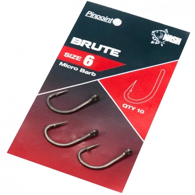 Гачки коропові Nash Pinpoint Brute Hooks Micro Barbed 8