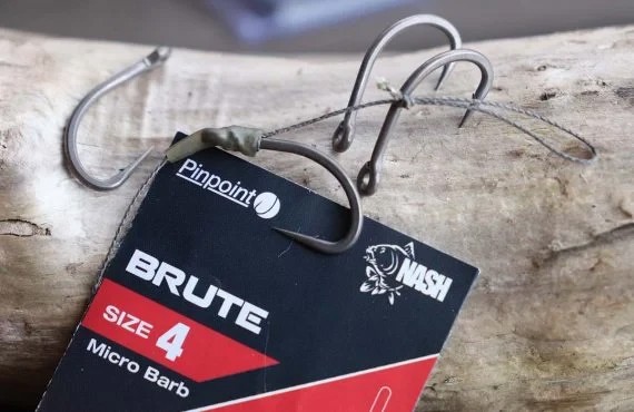 Гачки коропові Nash Pinpoint Brute Hooks Micro Barbed
