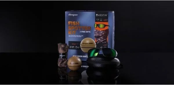 Ехолот Deeper CHIRP+2 + Westin Sunglasses + Deeper Neck Gaiter