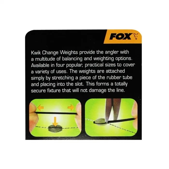 Грузики швидкознімні Fox Edges Kwick Change Pop-up Weight SWAN