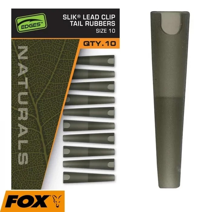 Пильовик для безпечної кліпси Fox Egdes Naturals Slik Lead Clip Tail Rubber Size 10
