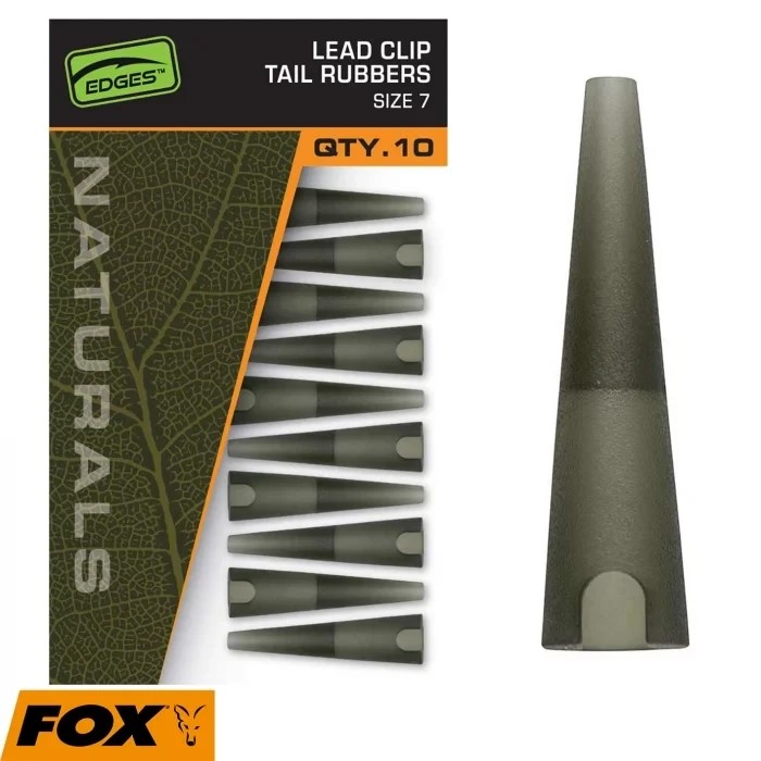 Пильовик для безпечної кліпси Fox Egdes Naturals Slik Lead Clip Tail Rubber Size 7
