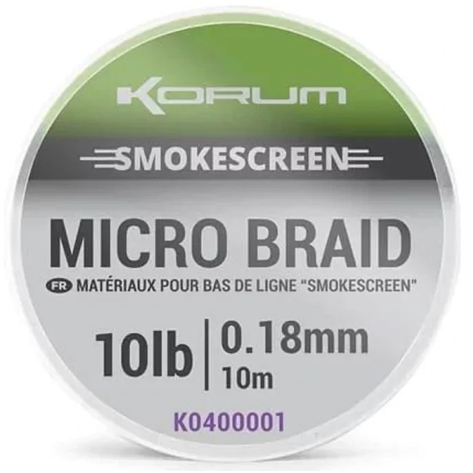 Поводоковий матеріал Korum Smokescreen Micro Braid 20Lb /9kg 10m