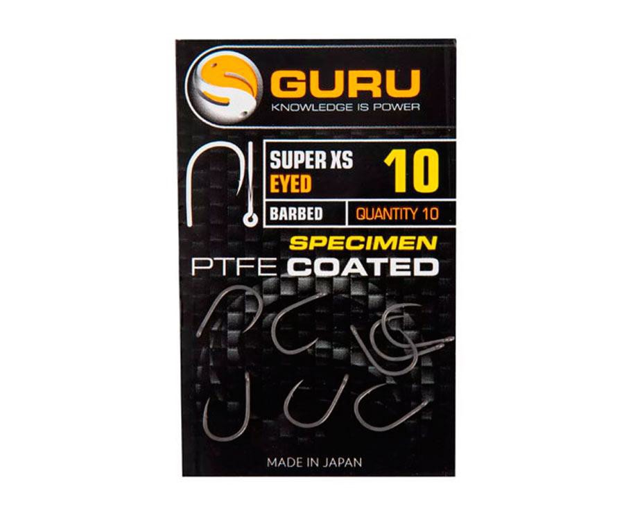 Гачки Guru Super XS Specimen PTFE Coated Eyed Barbed