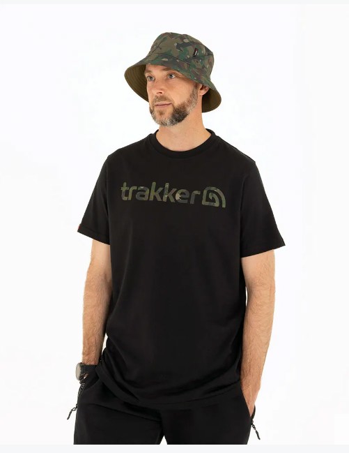 Футболка Trakker CR Logo T-Shirt Black Camo