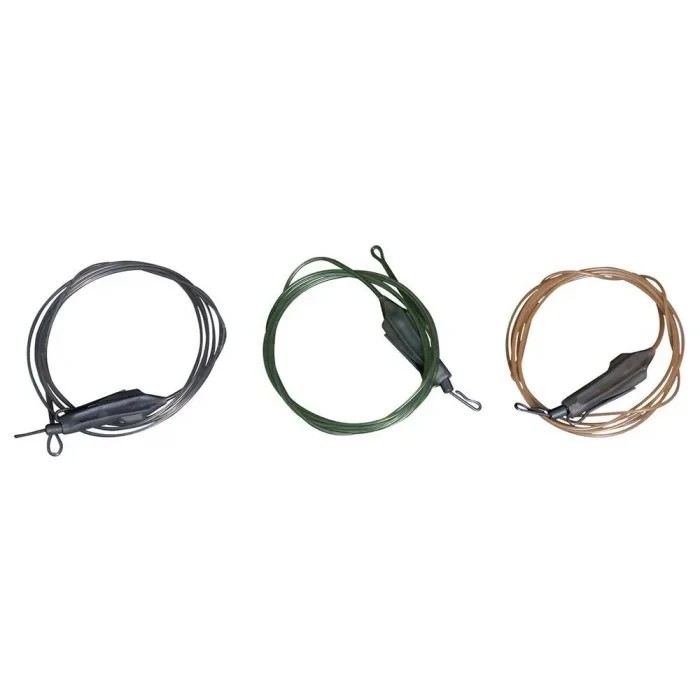Готовий монтаж Ridge Monkey Spectre Fluorocarbon Uni Lead Clip Leader Silt Black