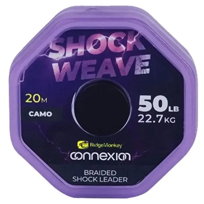 Шок лідер Ridge Monkey Connexion Shock Weave Braided Shock Leader
