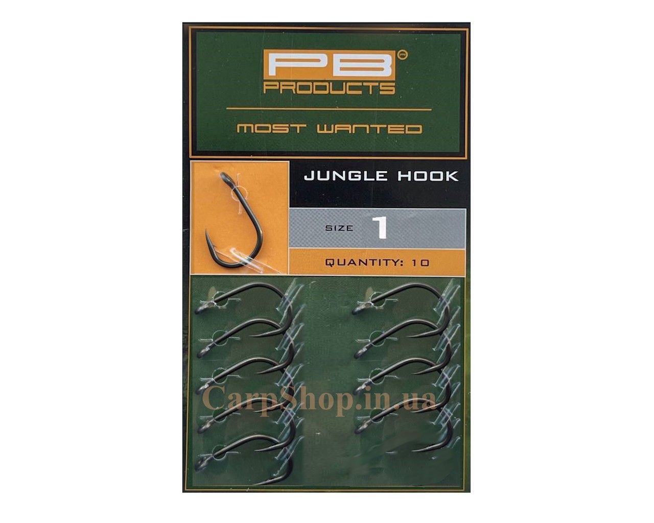 Гачки коропові, гачки PB Products Jungle Hook 10