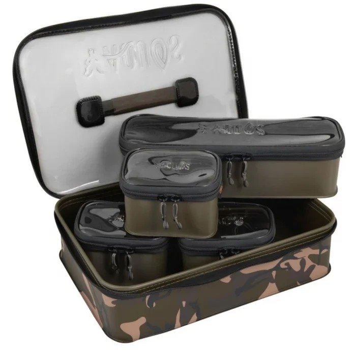 Сумка для аксесуарів із прозорим верхом Fox Aquos Camo Accessory Bag System