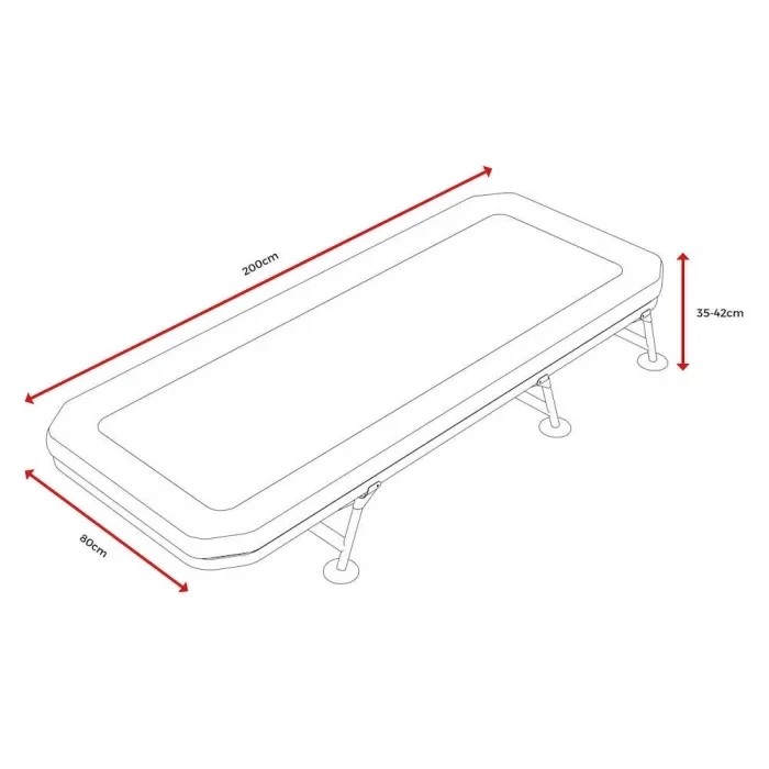 Розкладачка Avid Carp Revolve Bed 6 leg