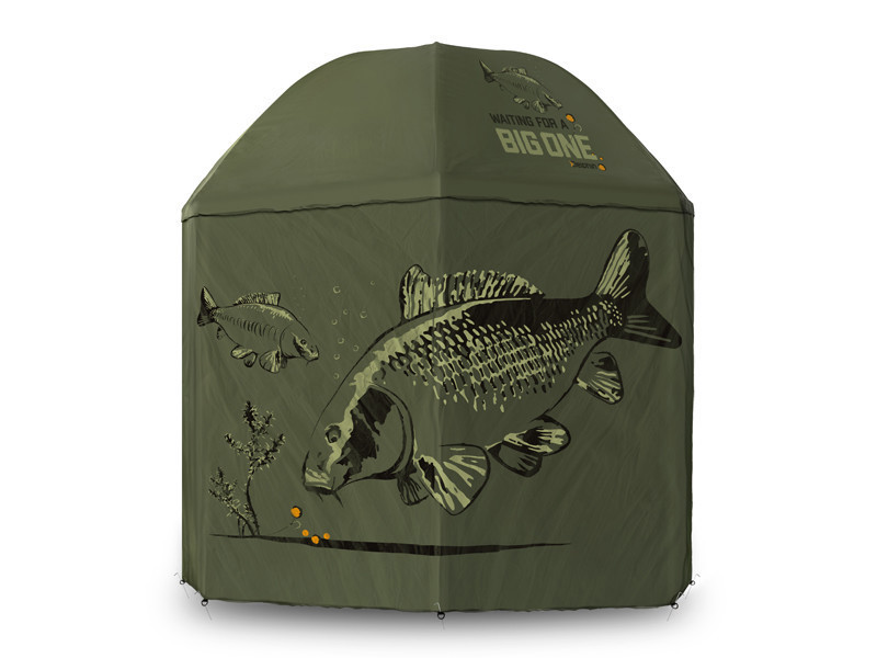 Парасолька для риболовлі з бортиками Delphin BigONE CARP