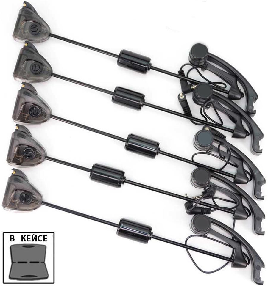 Механічні сигналізатори World4Carp SW20-4 black (WHITE led)