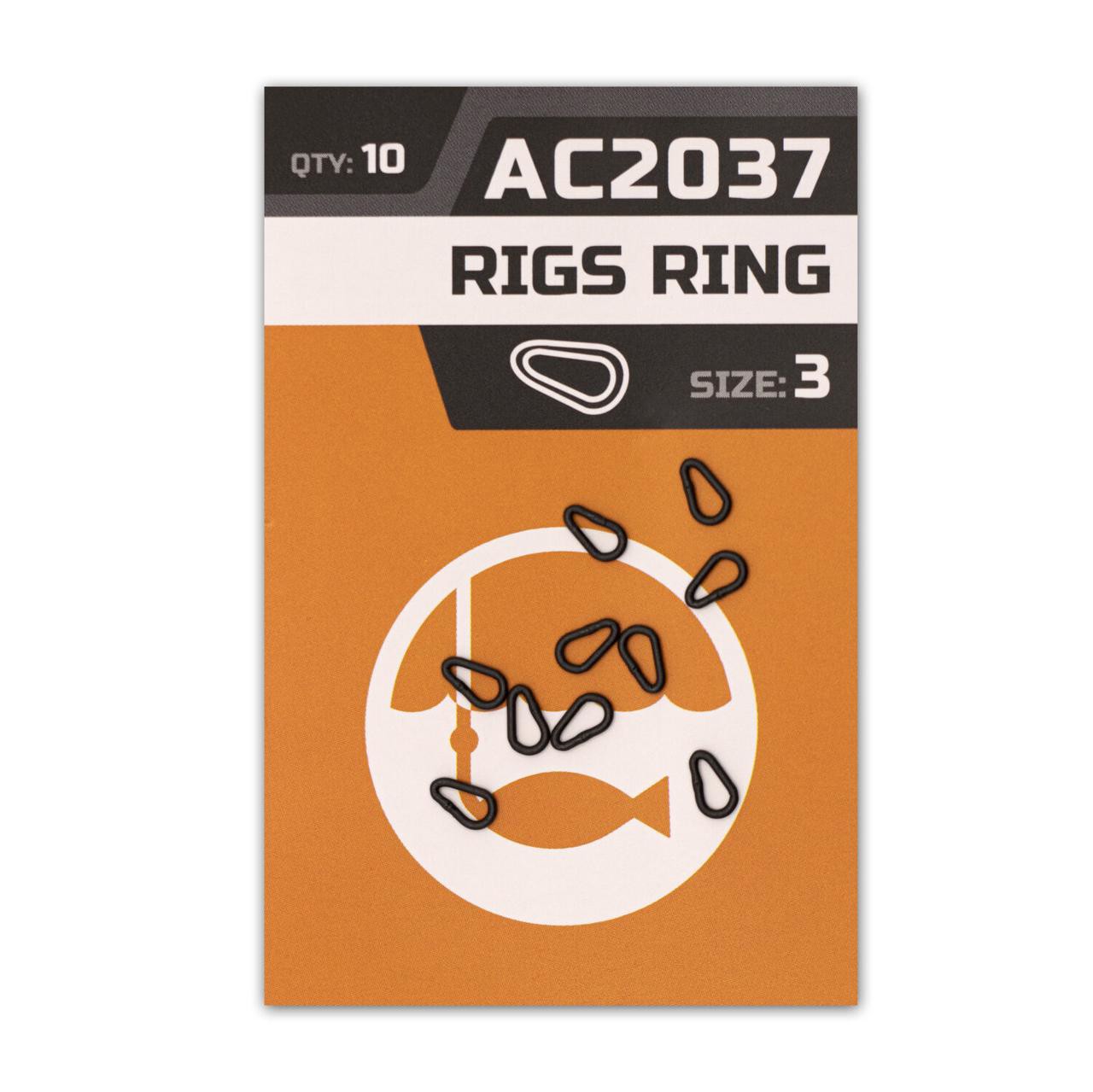 Кільця гачкові крапля Orange №3 10 шт