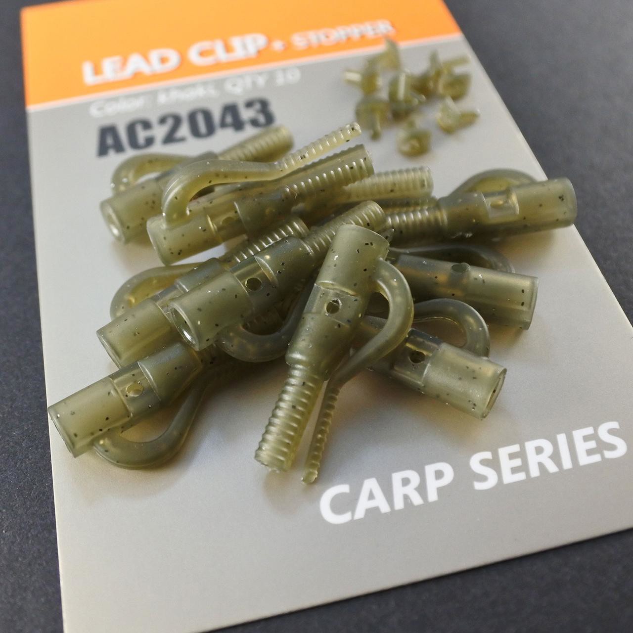 Кліпса безпечна Orange Lead clip+stopper 10 шт