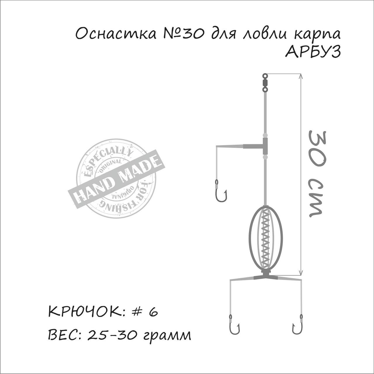 Оснащення Коропове ORANGE №30 Кавун 25гр