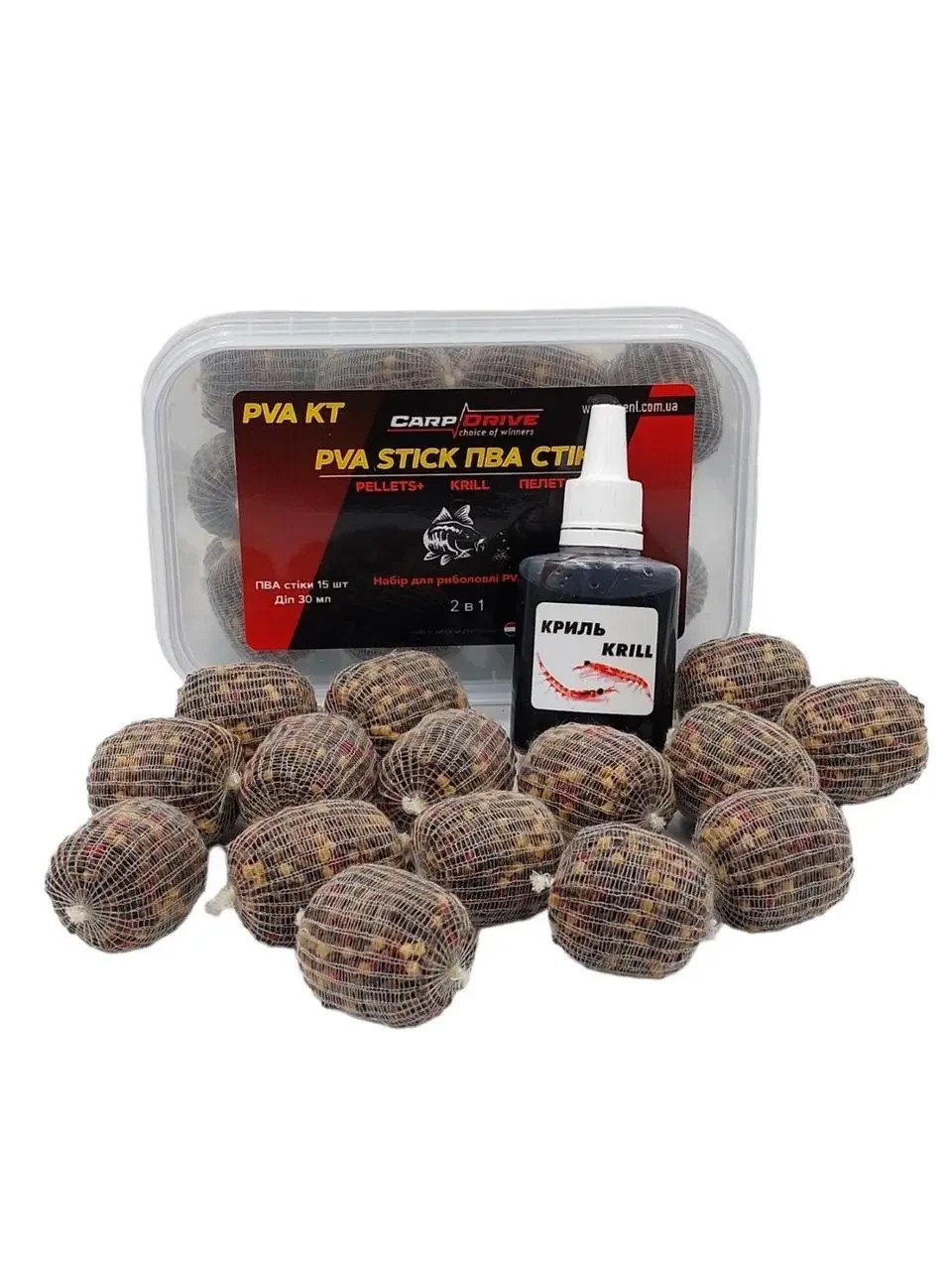 Готовые PVA стики Carp Drive + ліквід Кріль