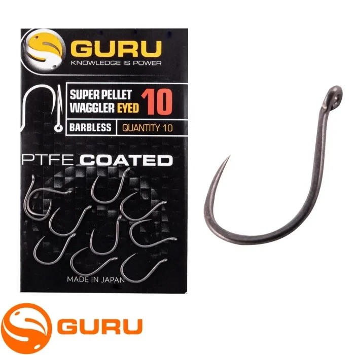 Гачки безбороді Guru Super Pellet Waggler Hook Barbless 12