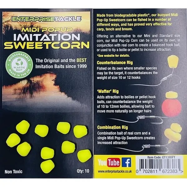 Штучна Кукурудза Pop-Up Enterprise Tackle Midi Fluoro Yellow