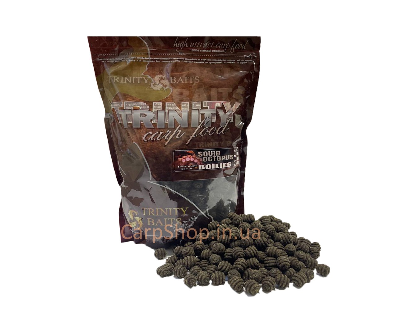 Бойли варені Trinity Baits Snail 1 кг SQUID OCTOPUS