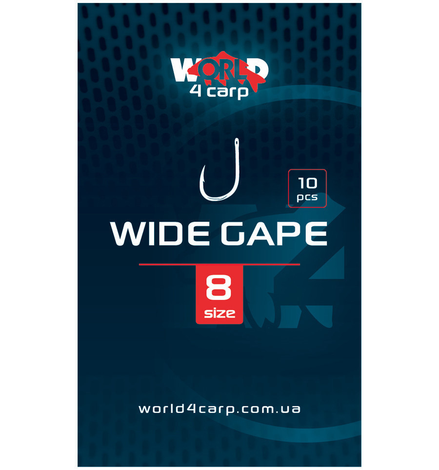 Карповий гачок World4Carp WIDE GAPE