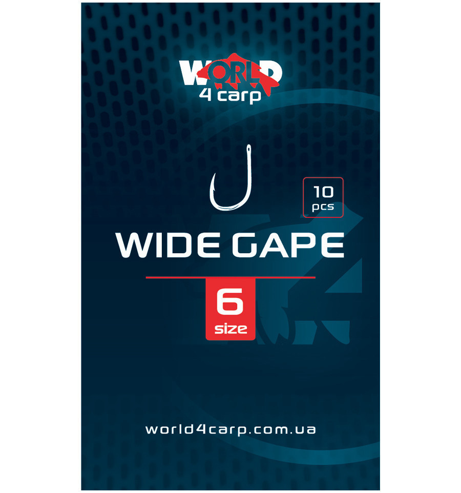Короповий гачок World4Carp WIDE GAPE