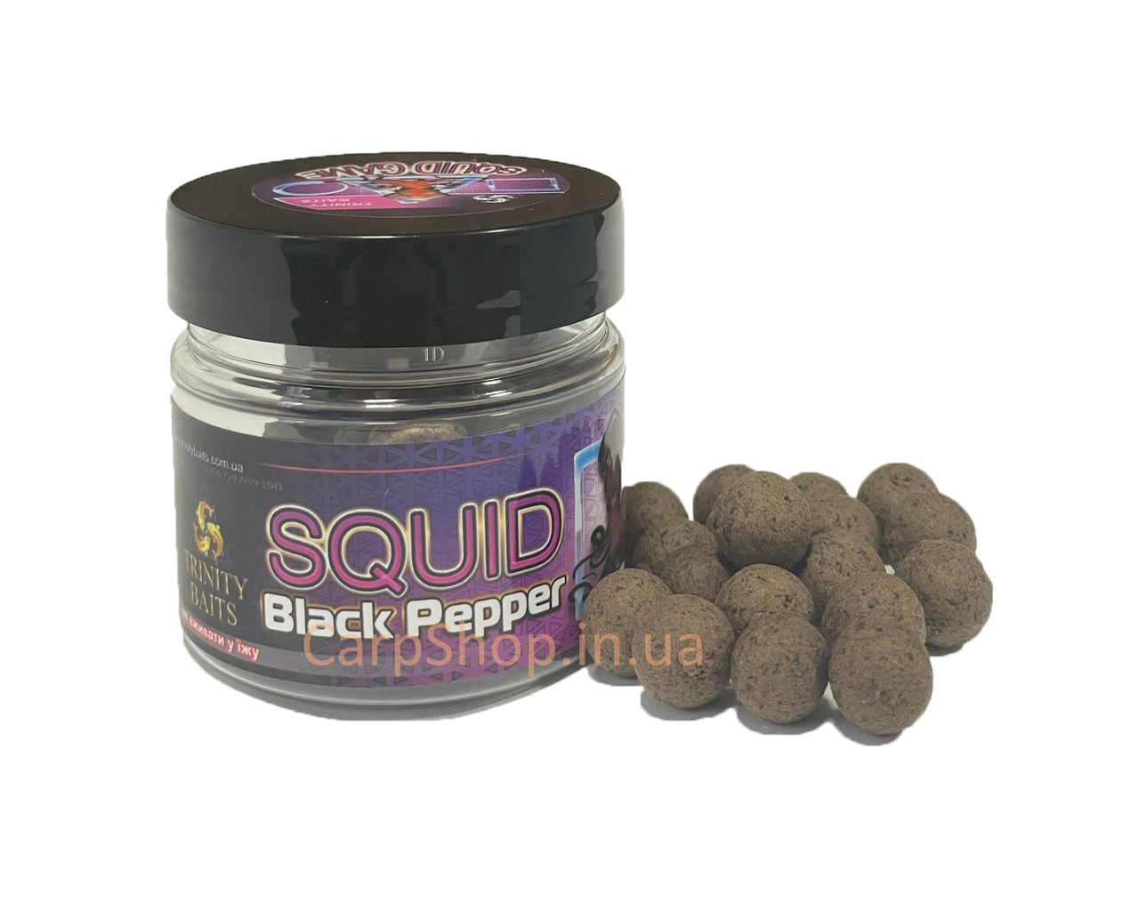 Вафтерси Trinity Baits Squid GAME black pepper 45г