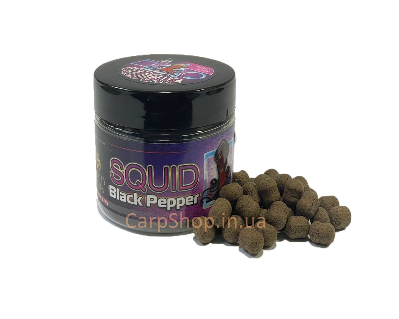 Вафтерси Trinity Baits Squid GAME black pepper bumbles 45г