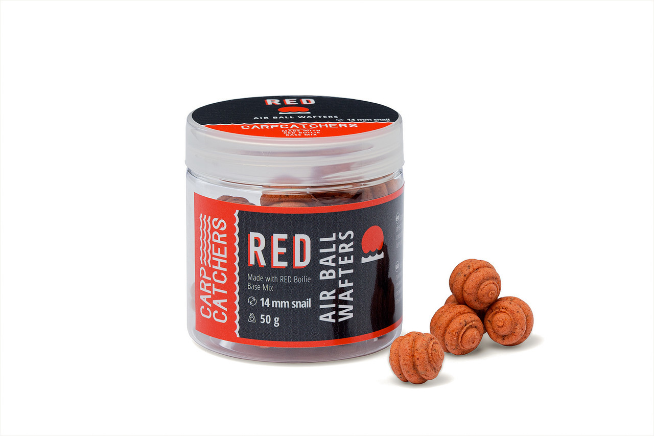 Бойли насадочні Carp Catchers Air Ball Wafters RED 14 мм Snail