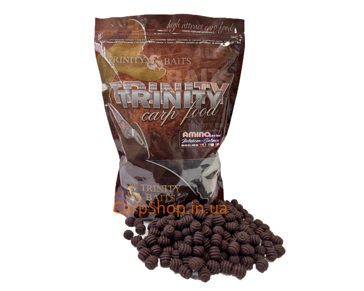 Бойли варені Trinity Baits Amino Line SNAIL 10*14 Belachan- Salmon