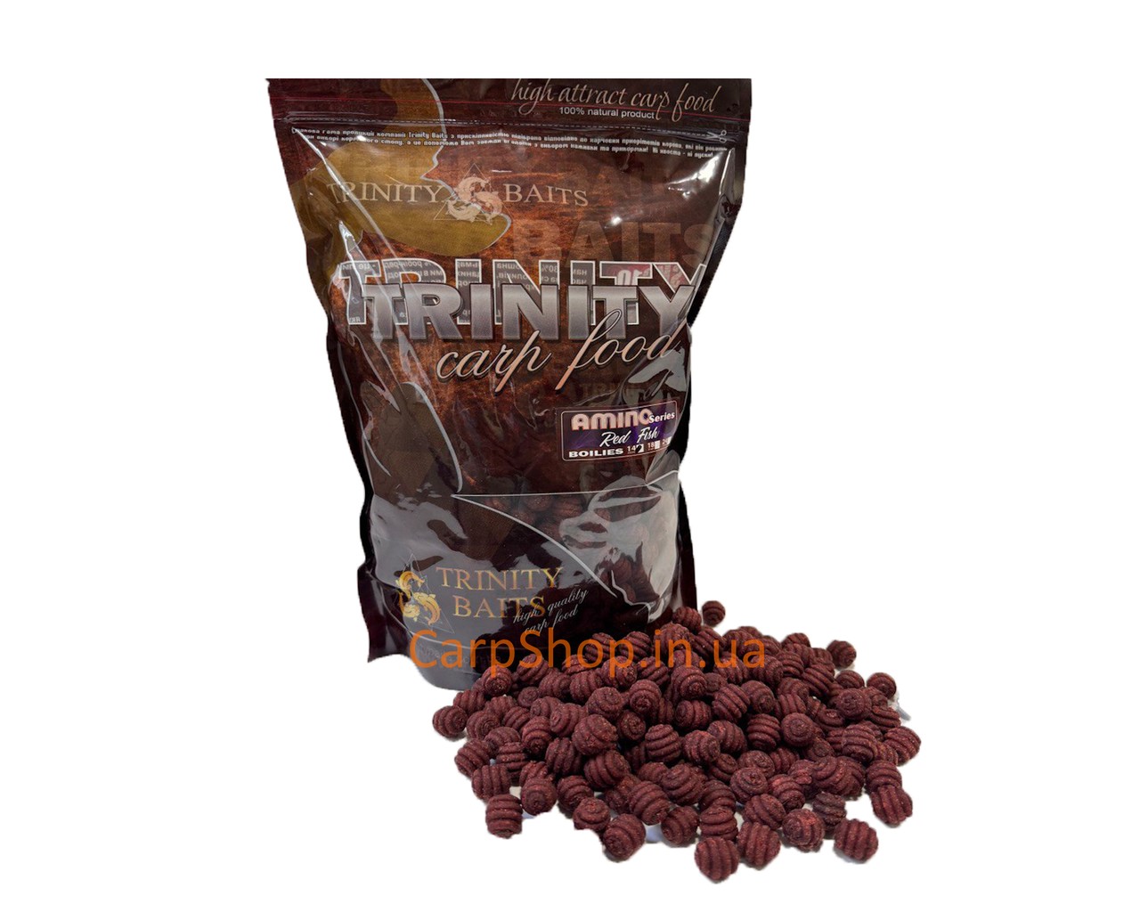 Бойли варені Trinity Baits Amino Line SNAIL 10*14 Red fish