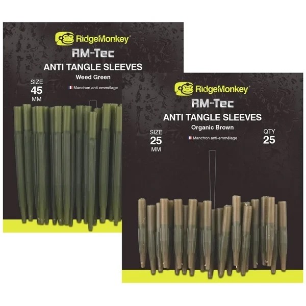 Протизакручувач Ridge Monkey RM-Tec Anti Tangle Sleeves Weed Green 25 mm