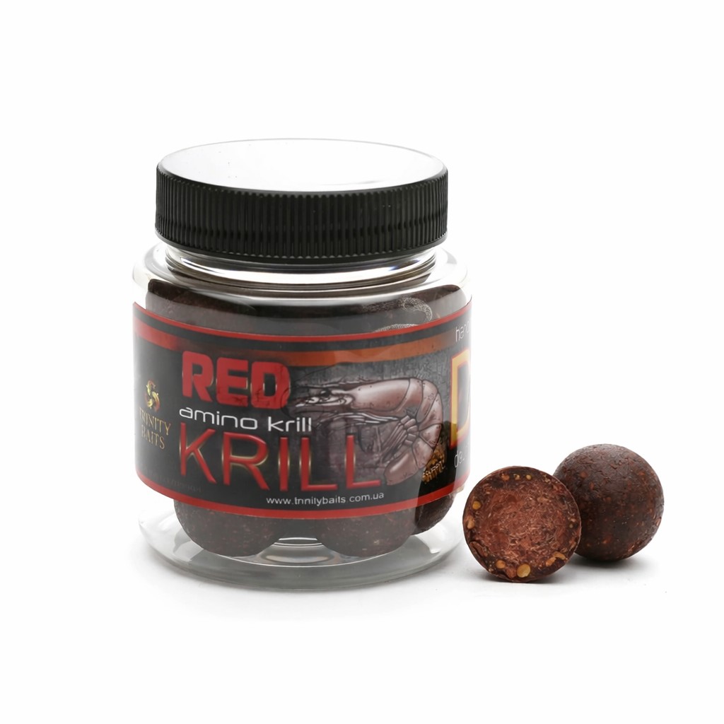 Бойли насадкові розчинні 20→14 мм Trinity Baits DOUBLE DOUBLE RED KRILL