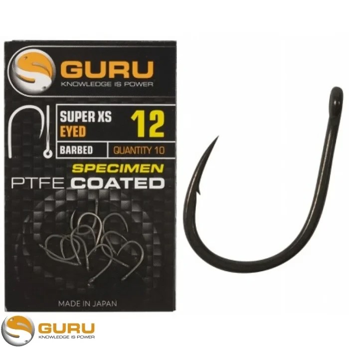 Крючки Guru Super XS Specimen PTFE Coated Eyed Barbed 14