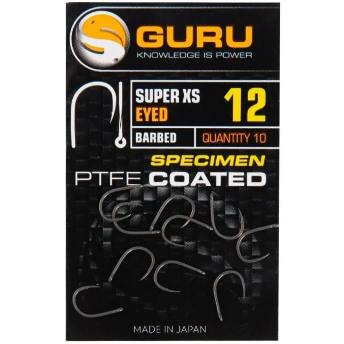 Крючки Guru Super XS Specimen PTFE Coated Eyed Barbed 14