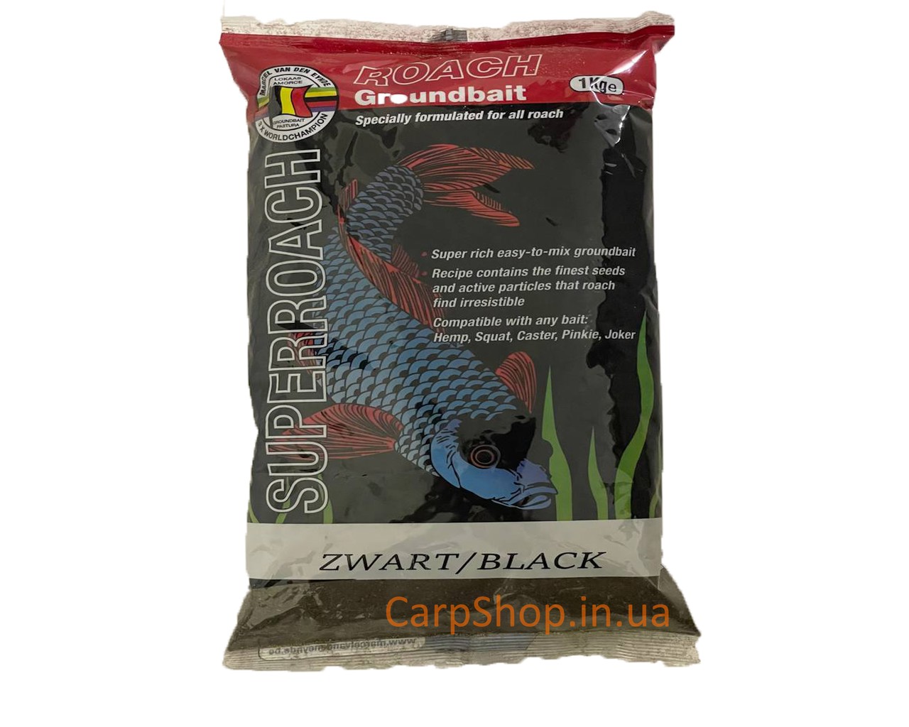 Прикормка VDE Superroach zwart Супер плотва 1 kg