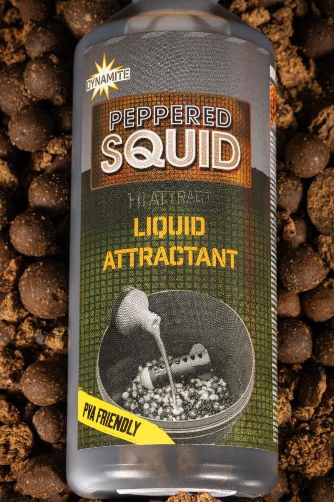 Ліквід Dynamite Baits - Big Fish Peppered Squid Liquid Attractant 500ml