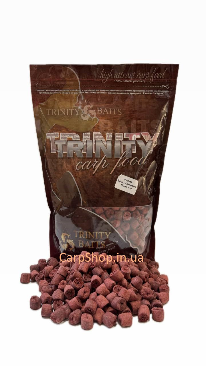 Пелетc Trinity Baits Anino Line 12мм 1кг Squid Cranberry (Кальмар Журавлина)