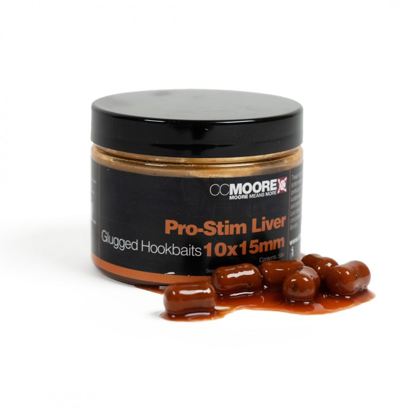 Бойли насадочні CC Moore Pro-Stim Liver Glugged Hookbaits 10x15mm