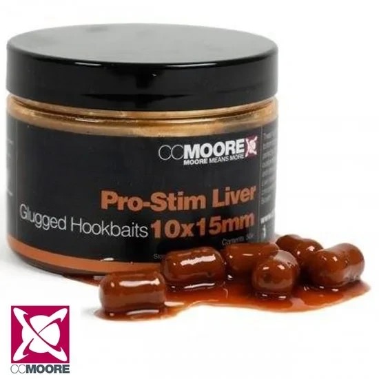 Бойли насадочні CC Moore Pro-Stim Liver Glugged Hookbaits 10x15mm