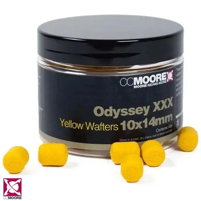 Бойли насадочні CC Moore Odyssey XXX Yellow Dumbell Wafters 10x14mm