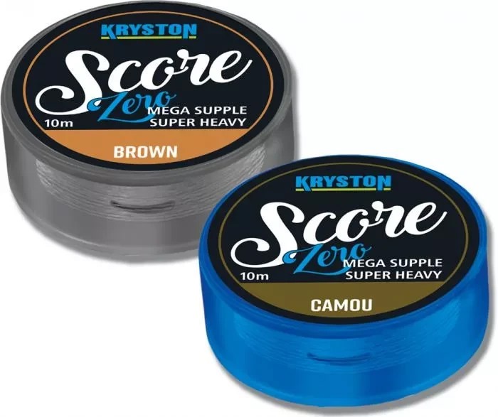 Ледкор безсвинцевий KRYSTON Score ZERO Leadfree Leader 45lb 10 м Dark